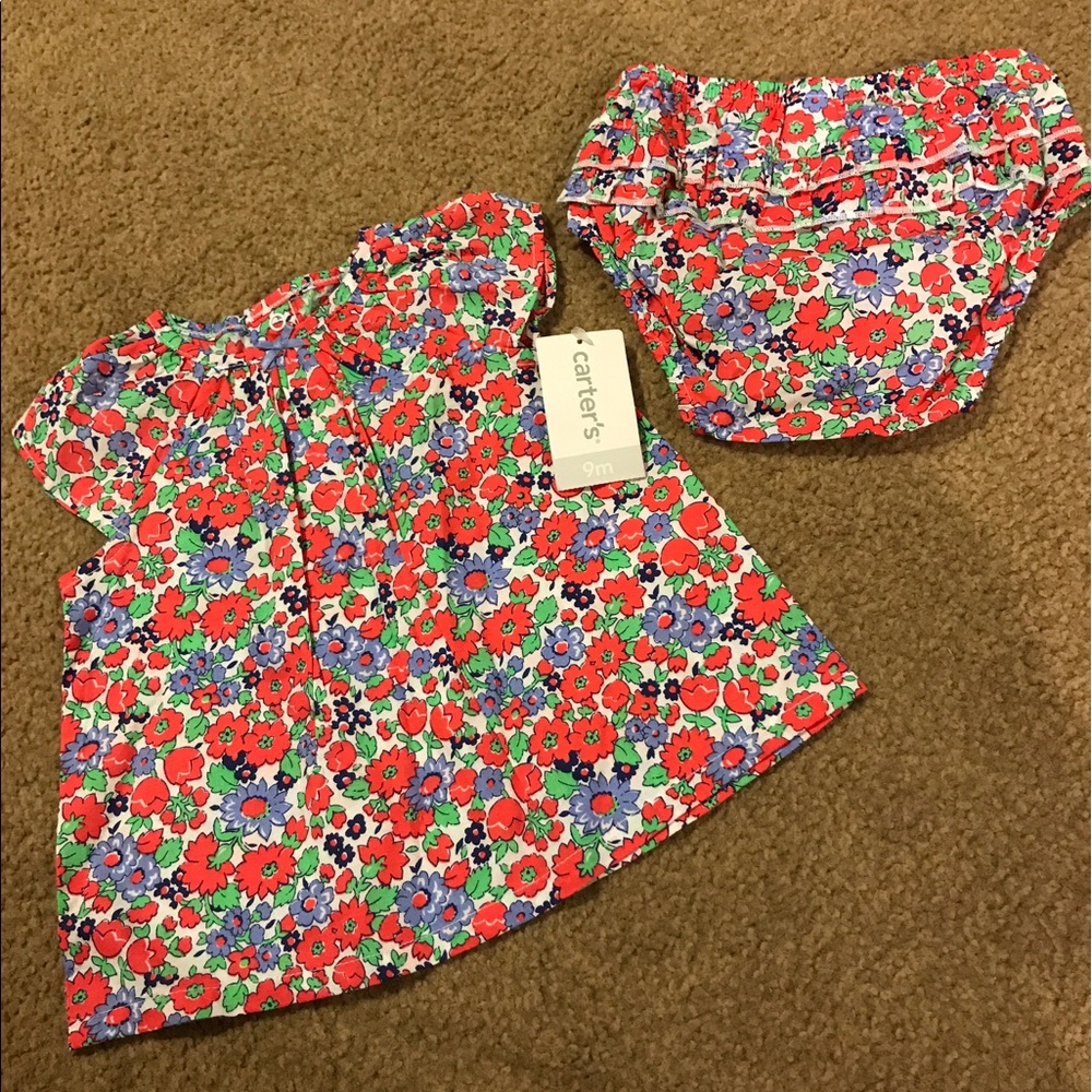 ❤️5/$25 NWT! Carter's 9M Dress with Bloomers